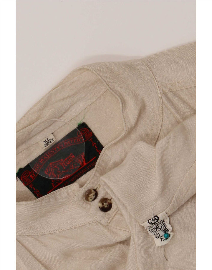 Мужская рубашка C&A, размер 43/44 XL, бежевая вискоза