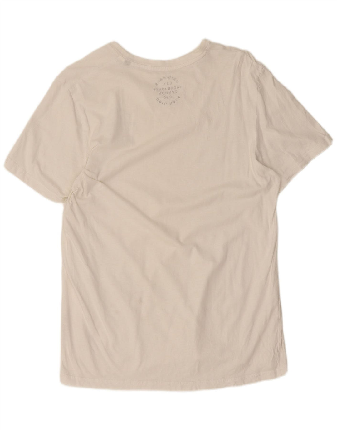 Мужская футболка Jack & Jones, большой белый хлопок