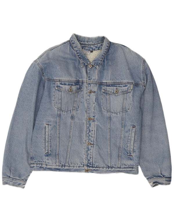 Мужская джинсовая куртка Paddock's из шерпа IT 52/54 XL Синяя, хлопок