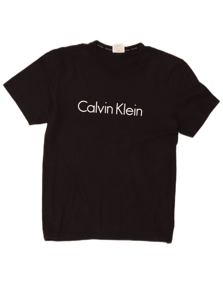 Мужская футболка с рисунком Calvin Klein, средний черный