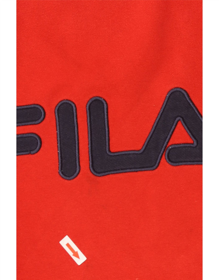 Fila Мужской свитшот с рисунком, маленький красный хлопковый джемпер