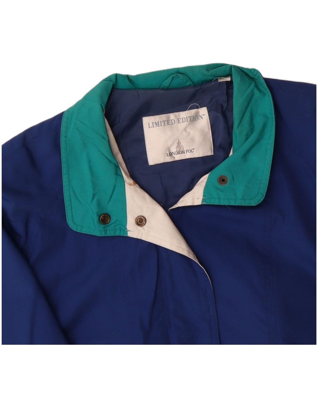 Женская ветровка LONDON FOG UK 20 2XL синяя с цветными блоками