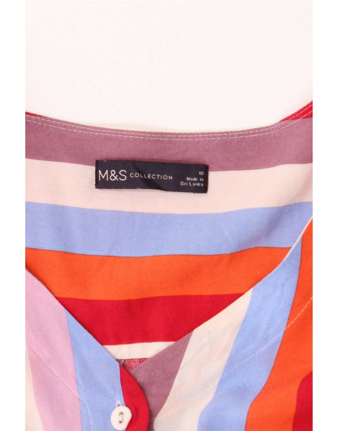 Женская укороченная блузка-рубашка Marks & Spencer UK 10, маленькая, разноцветная