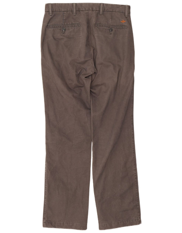 Мужские прямые брюки-чиносы Dockers W31 L32, серые, хлопковые