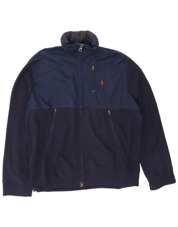 Мужской спортивный костюм Polo Ralph Lauren 2XL темно-синий с цветными блоками