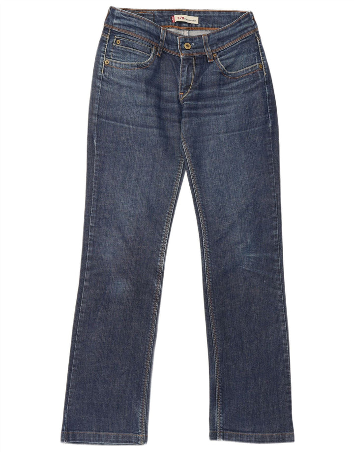 Женские прямые джинсы Levi's 570 W29 L30 синие, хлопок