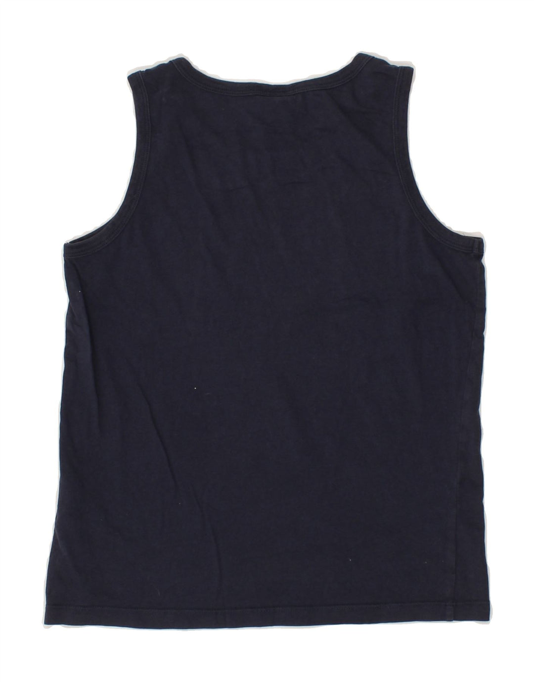 CHAMPION Boys Graphic Vest Top 9-10 Years Medium Navy Blue Cotton Vintage Champion and Second-Hand Champion from Messina Hembry 