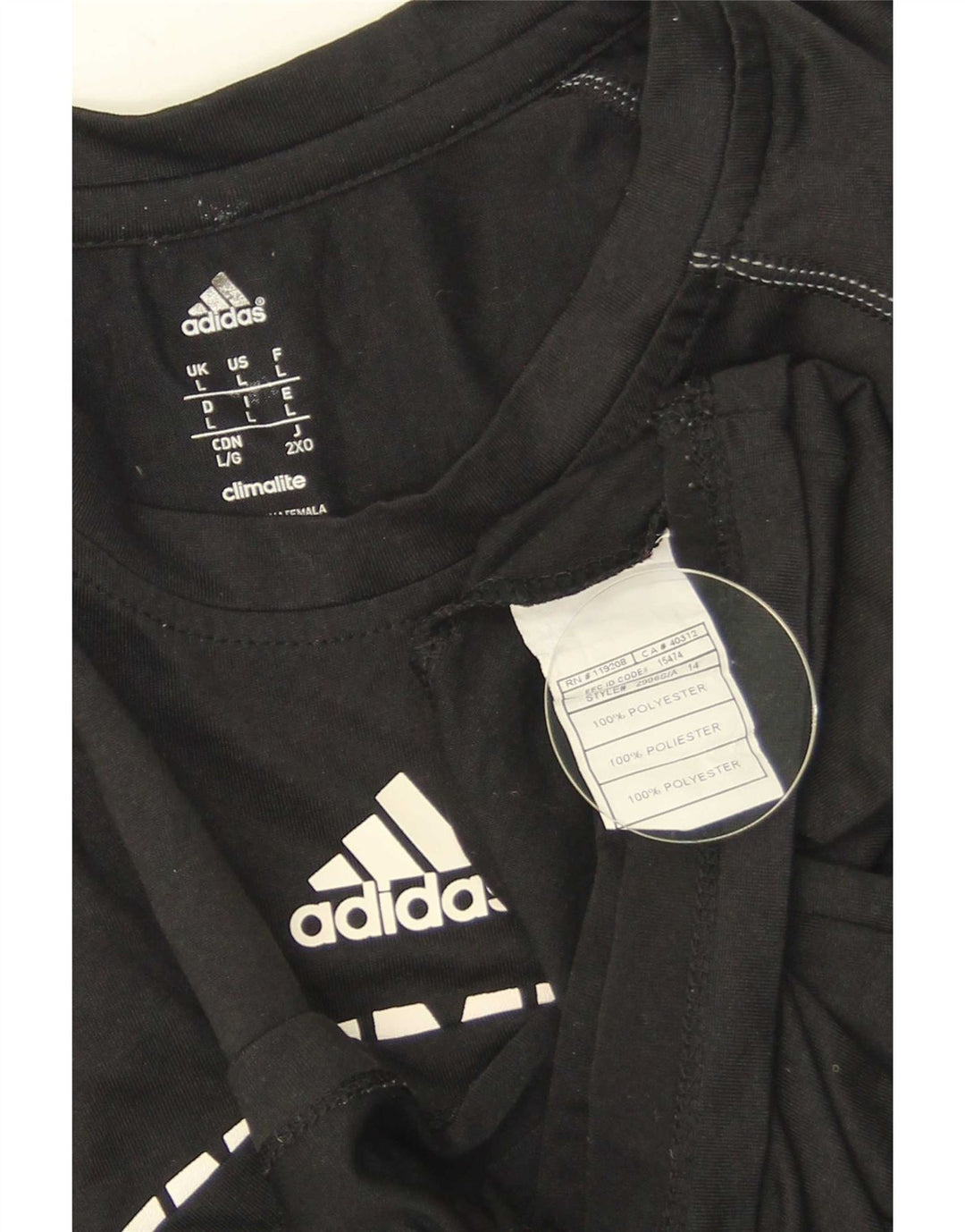 Мужская футболка Adidas UNC Pembroke с рисунком, большой черный полиэстер