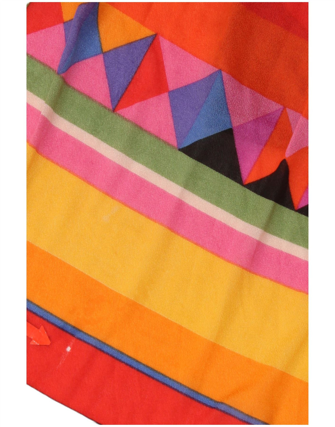 Винтажный женский сарафан UK 14, большой разноцветный геометрический узор