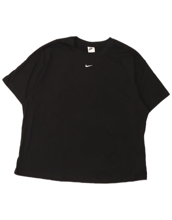 Женская футболка оверсайз Nike UK 18 XL, черный хлопок