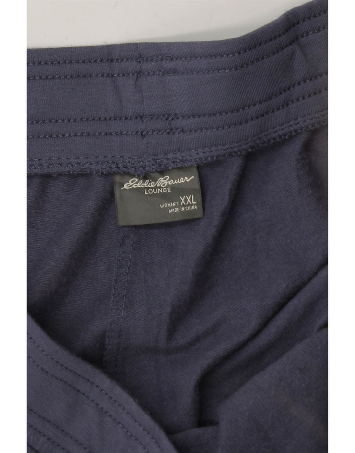 EDDIE BAUER Womens Tracksuit Trousers Joggers UK 20 2XL  Blue Polyester Vintage Eddie Bauer and Second-Hand Eddie Bauer from Messina Hembry 