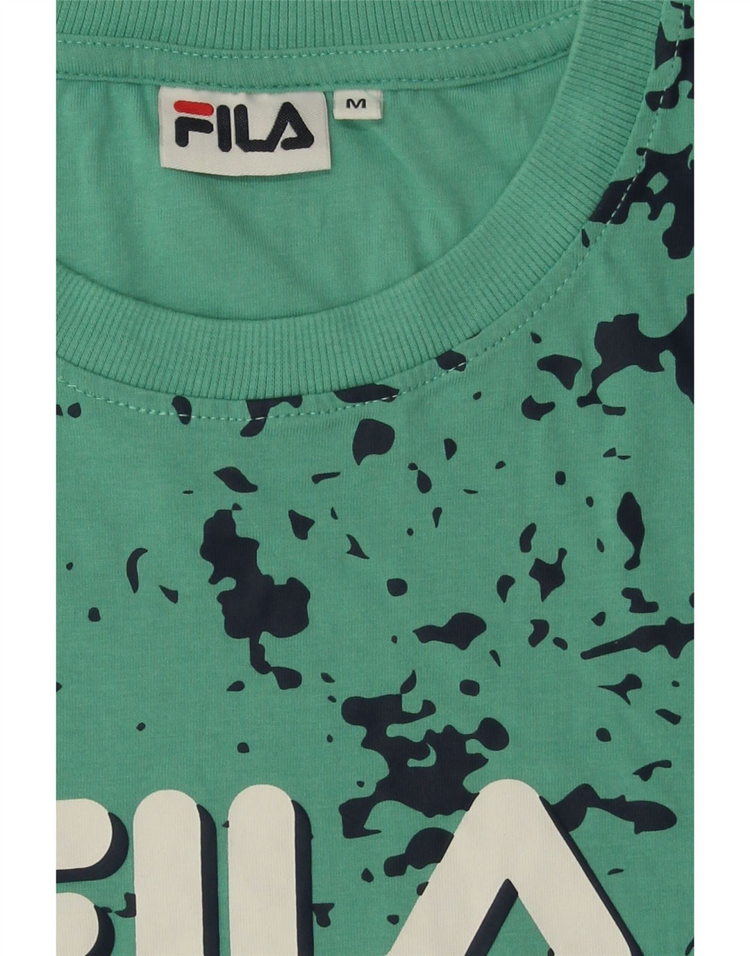 FILA Mens Graphic T-Shirt Top Medium Green Cotton Vintage Fila and Second-Hand Fila from Messina Hembry 