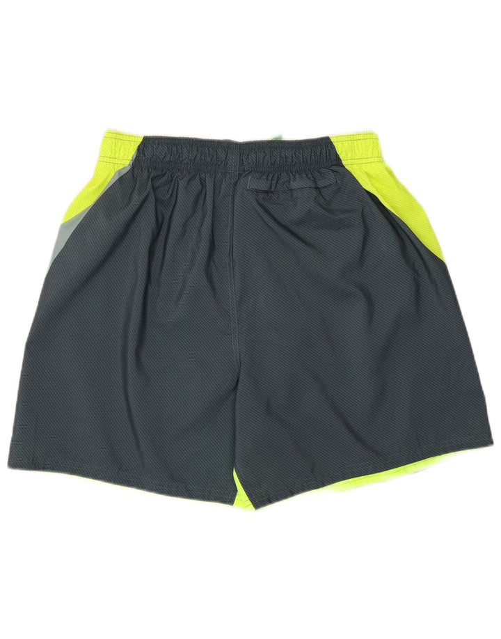 Мужские шорты для плавания Nike с графическим рисунком, большие зеленые полиэстер с цветными блоками