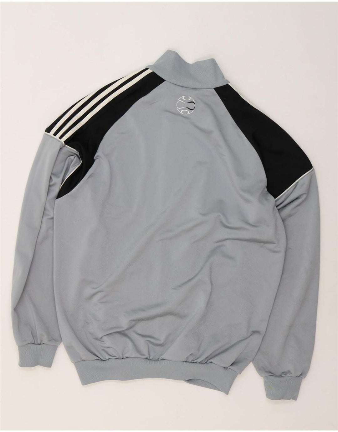 Мужской спортивный костюм Adidas Top Jacket IT 44/46 Большой серый полиэстер с цветными блоками