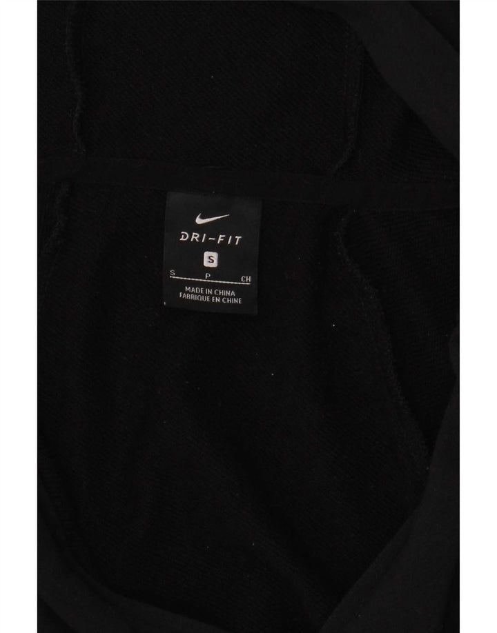 Мужской свитер с капюшоном на молнии Nike Dri Fit, маленький черный
