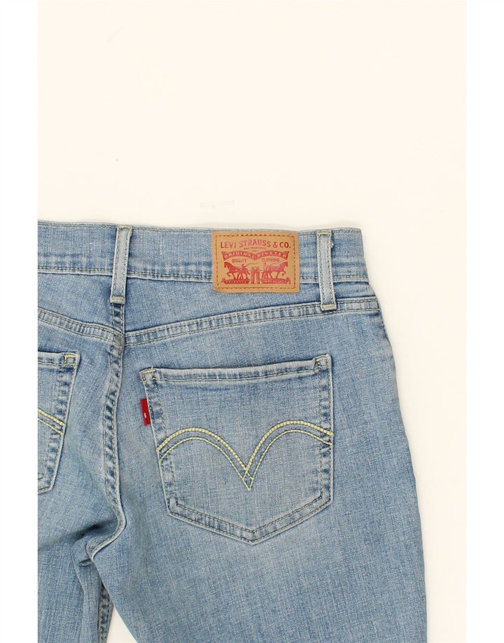 LEVI'S Womens 524 Denim Shorts W27 Small Blue Cotton Vintage Levi's and Second-Hand Levi's from Messina Hembry 
