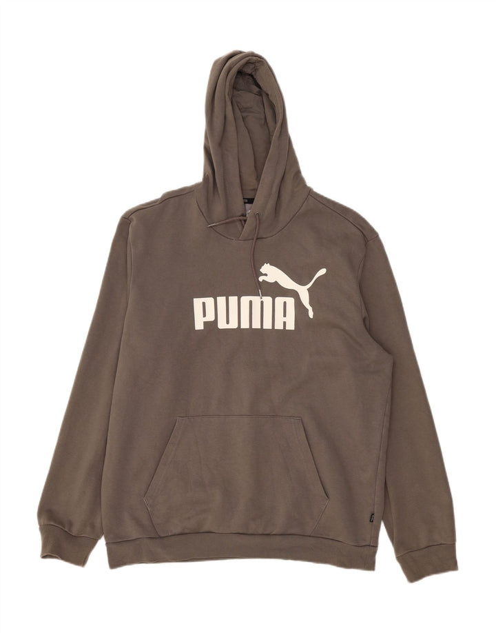 Мужской джемпер с капюшоном PUMA, большой серый, хлопок