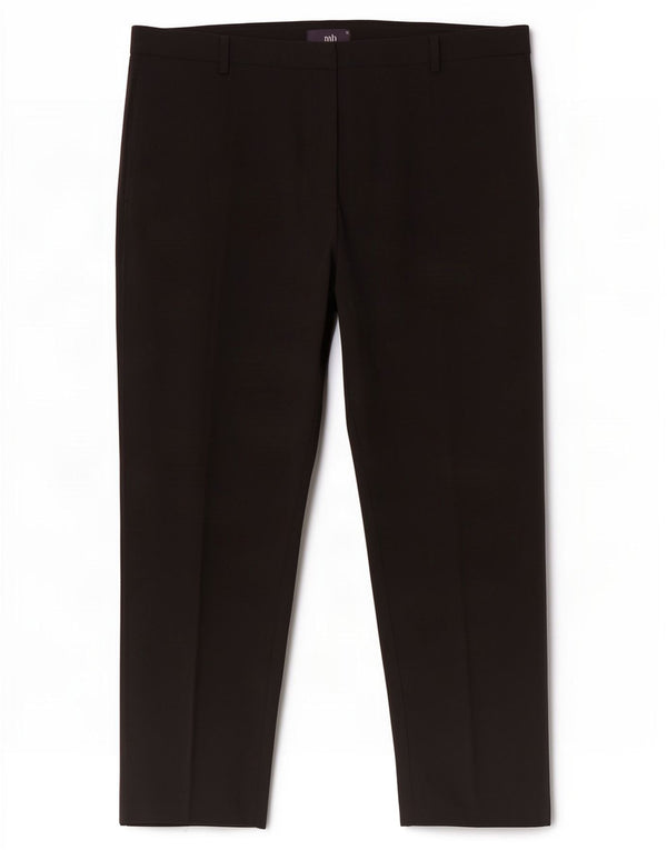 Женские прямые костюмные брюки Marks & Spencer UK 20 2XL W42 L30 черные