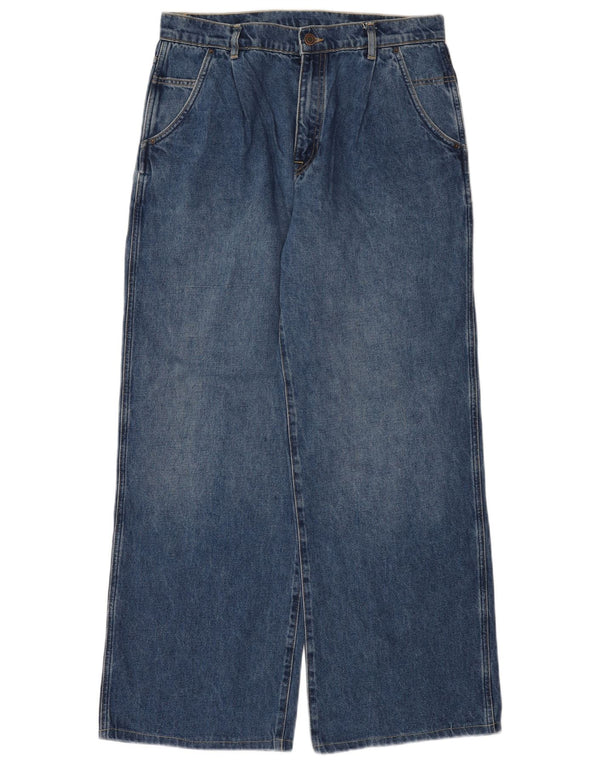 Женские широкие джинсы Massimo Dutti EU 40 Medium W30 L30, синий хлопок