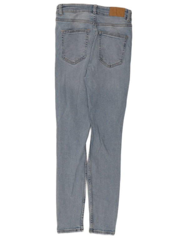 Женские потертые джинсы скинни Zara EU 38, маленькие W28 L26, синие, хлопок