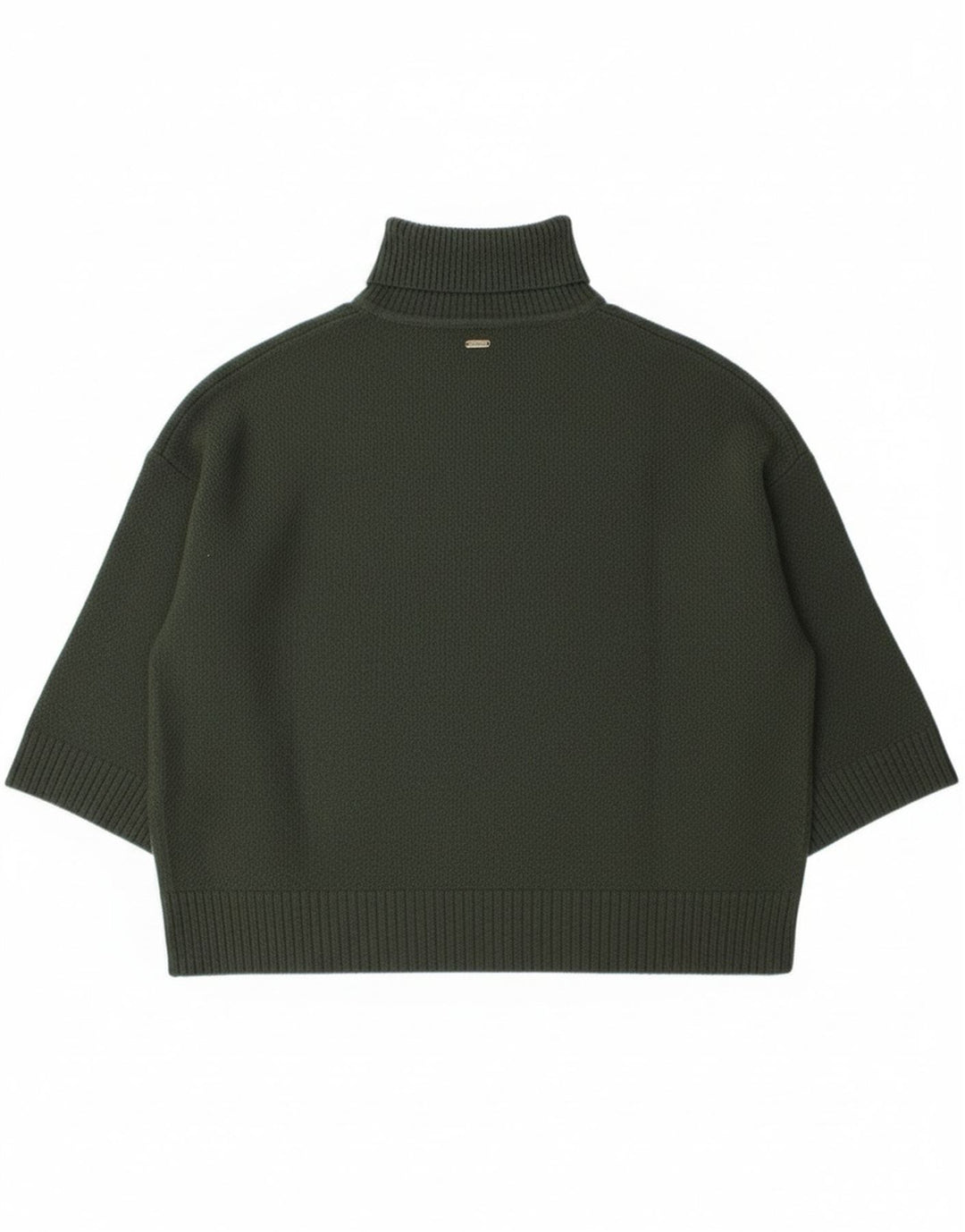 Женский джемпер Barbour Burne Cape с высоким воротником, свитер, Великобритания 14, средний зеленый цвет, шерсть