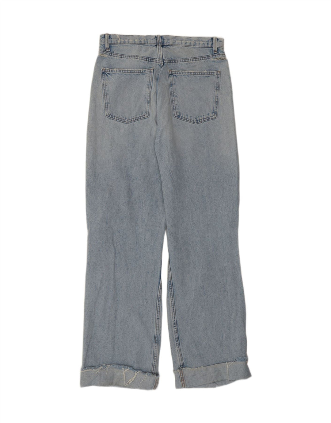 Женские потертые джинсы с высокой талией Zara EU 40, средние W30 L31, синие