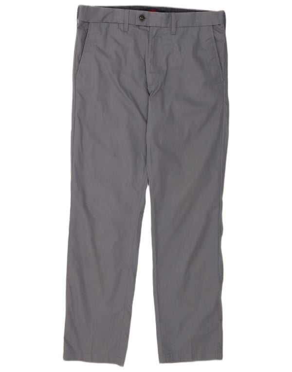 Мужские прямые брюки-чиносы Marks & Spencer W32 L31 синие, хлопок