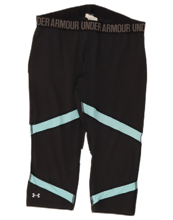 Женские леггинсы с рисунком Under Armour Heat Gear UK 14, большие серые цвета с цветными блоками