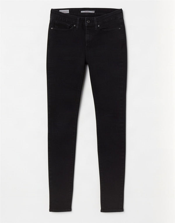 Женские джинсы скинни Levi's 711 W27 L30 Темно-синие