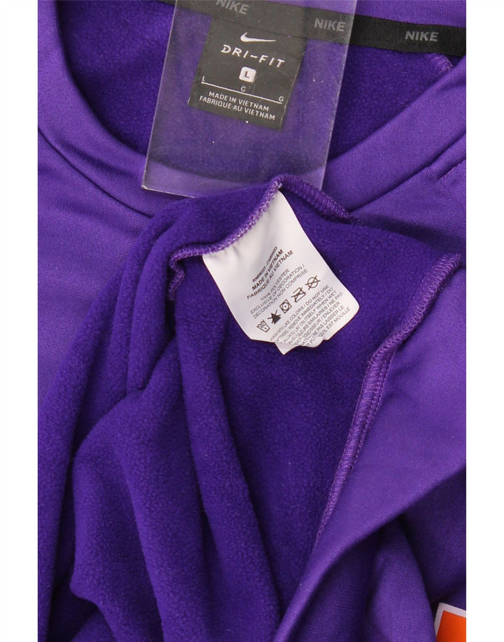 Мужской свитшот с рисунком NIKE Menchville Wrestling, большой фиолетовый