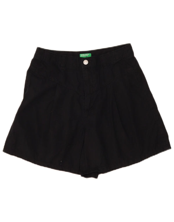 Женские джинсовые шорты Benetton W28 средние черные