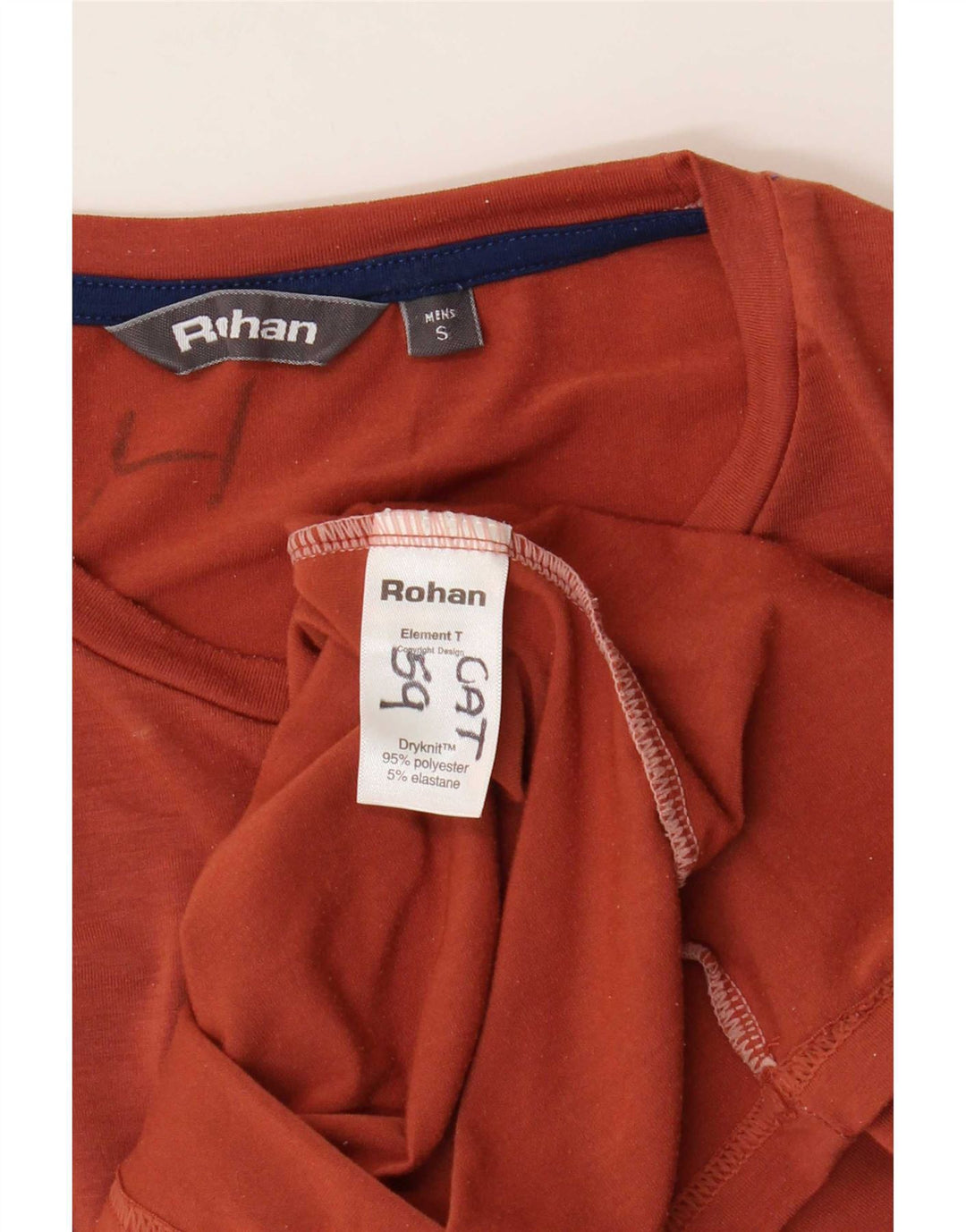 Мужская футболка Rohan, маленький коричневый полиэстер