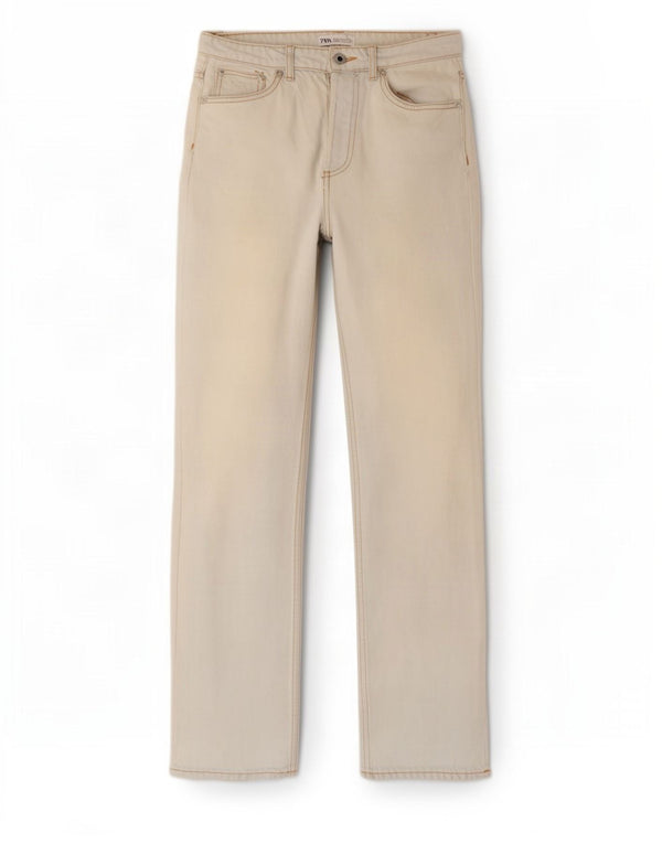 Женские прямые джинсы Zara с высокой посадкой EU 34 2XS W24 L32 синие