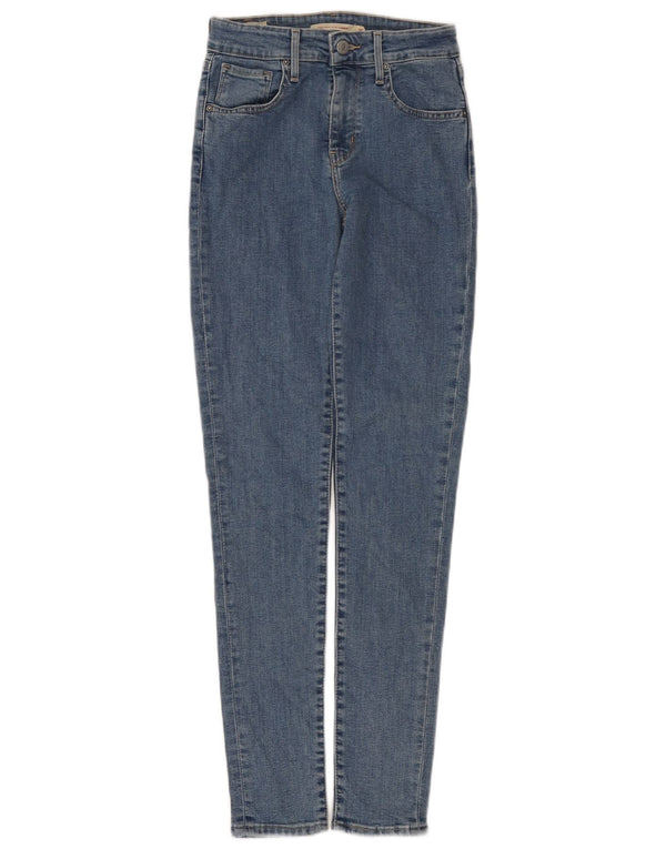 Женские джинсы скинни Levi's 721 с высокой посадкой W25 L30, синие, хлопок