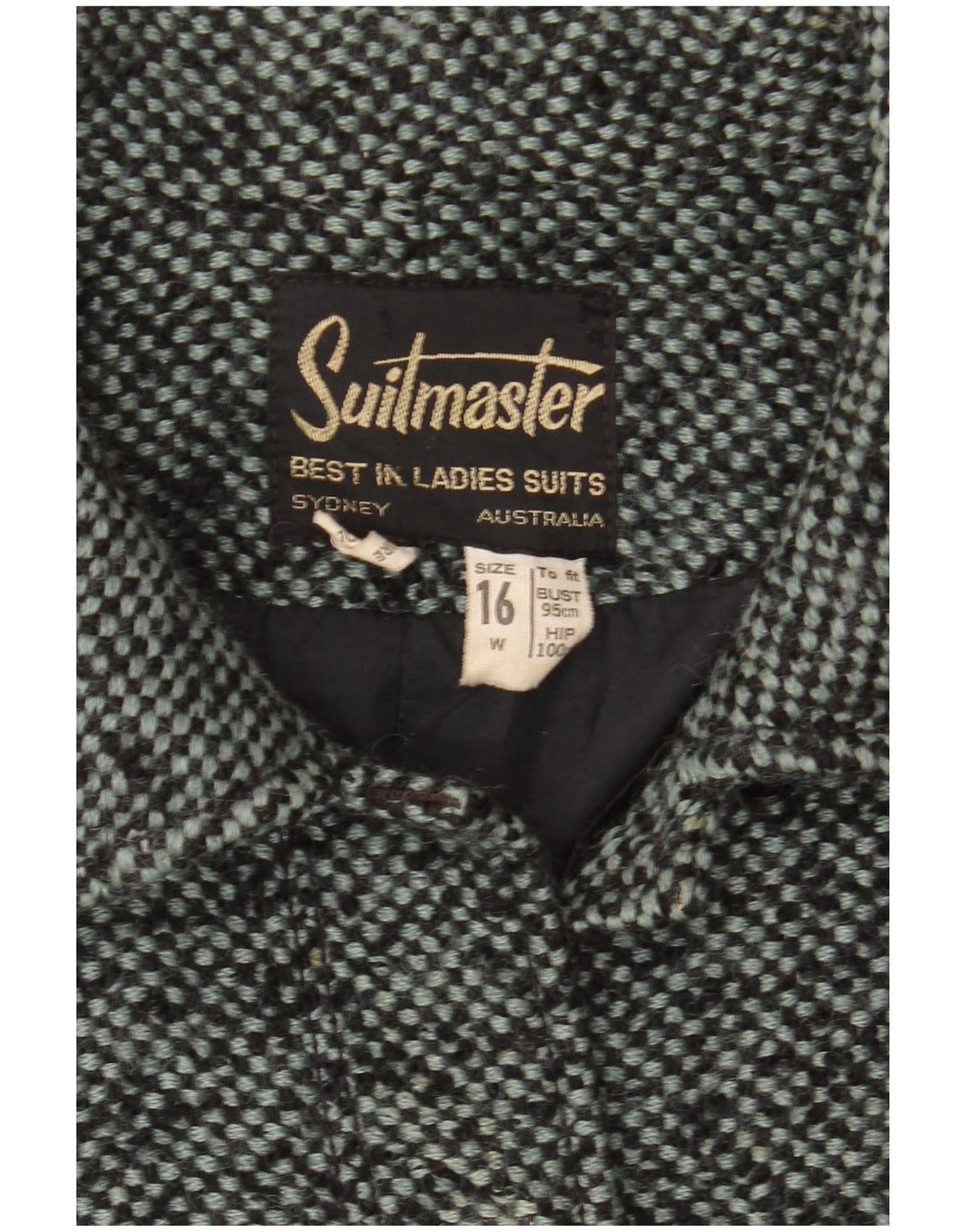 ВИНТАЖНЫЙ женский пиджак на 6 пуговицах, Великобритания, 16, большой серый, шерстяной в крапинку