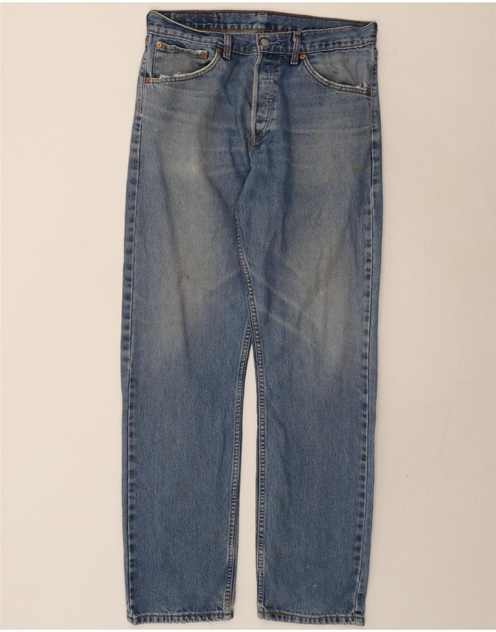 Мужские прямые джинсы Levi's 522 W34 L34 синие, хлопок