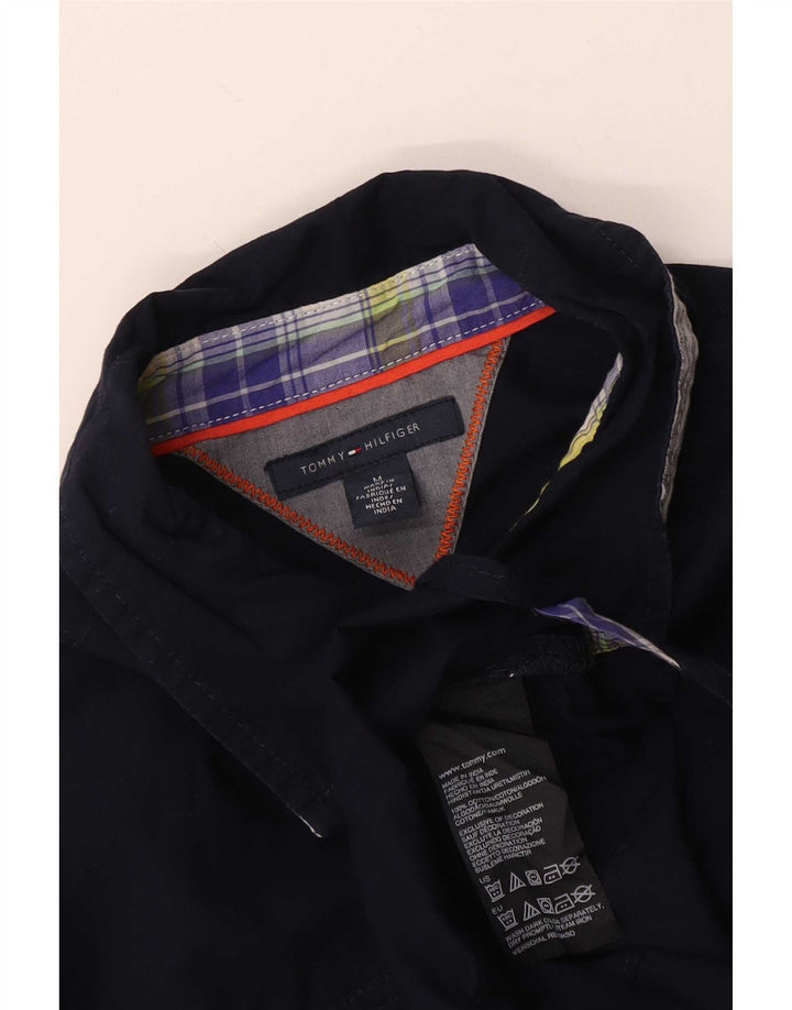 Женская рубашка Tommy Hilfiger UK 12, средний темно-синий хлопок