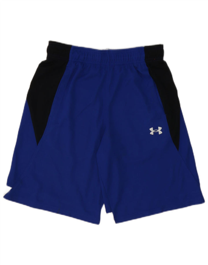 Мужские спортивные шорты Under Armour, маленькие синие, полиэстер с цветными блоками