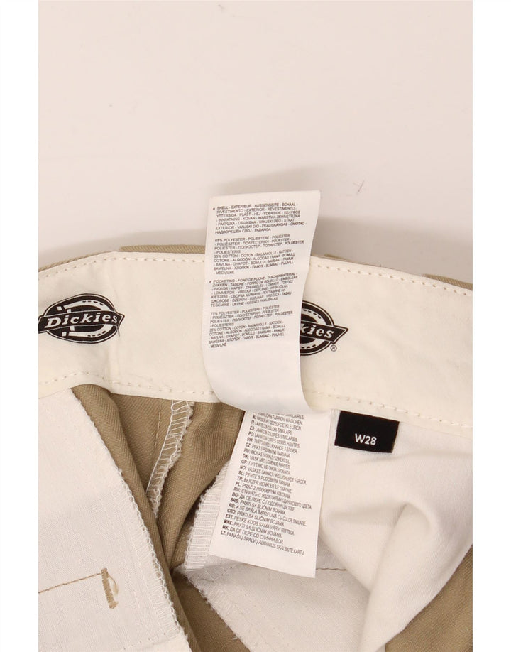 DICKIES Мужские прямые брюки чинос W28 L27 хаки из полиэстера