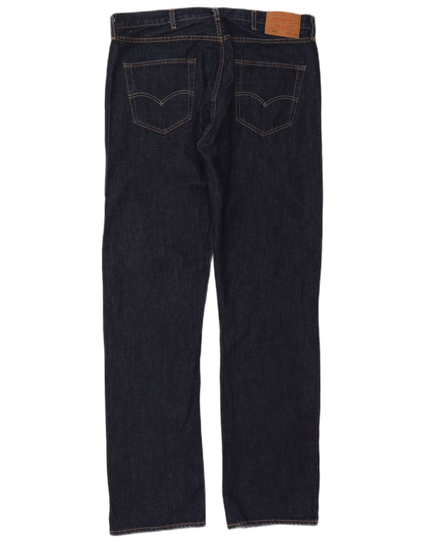 Мужские прямые джинсы Levi's 501 W38 L36 темно-синие, хлопок