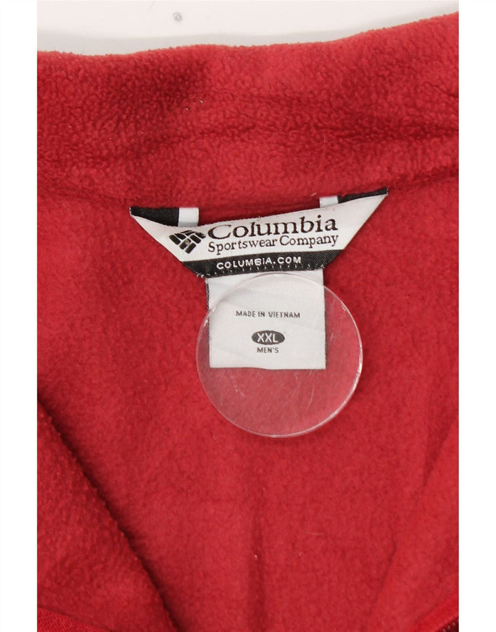 Мужская флисовая куртка COLUMBIA UK 44 2XL, красный полиэстер