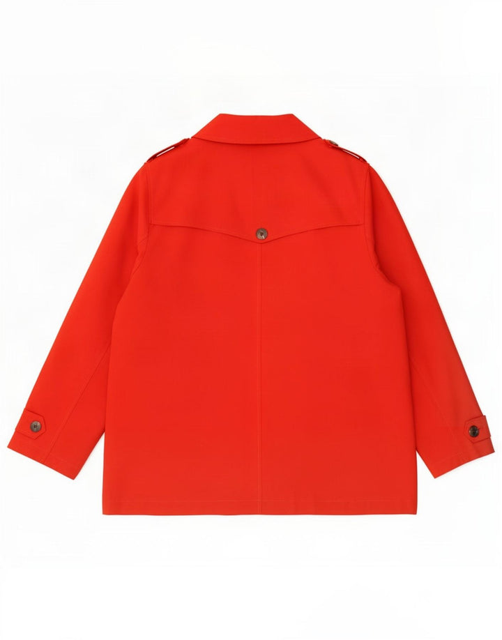 Женский короткий тренч Marks & Spencer UK 22 3XL красный полиэстер