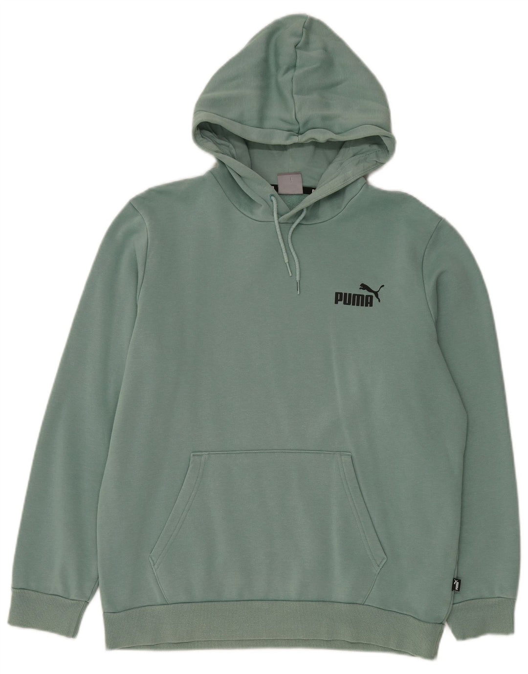 Мужской джемпер с капюшоном Puma, хлопковый средний зеленый цвет