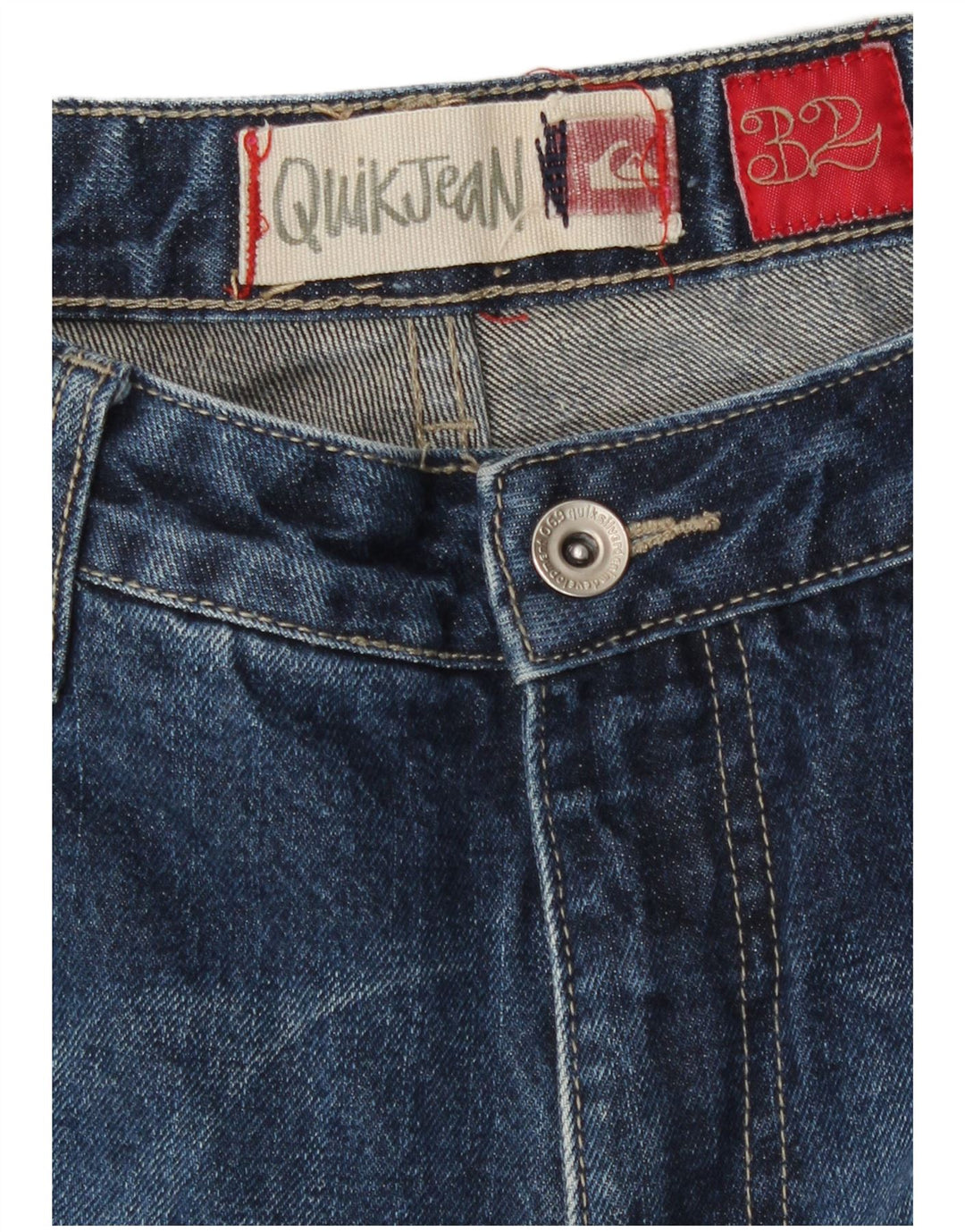 Мужские джинсы Quiksilver Bootcut с рисунком W32 L31, синие, хлопок