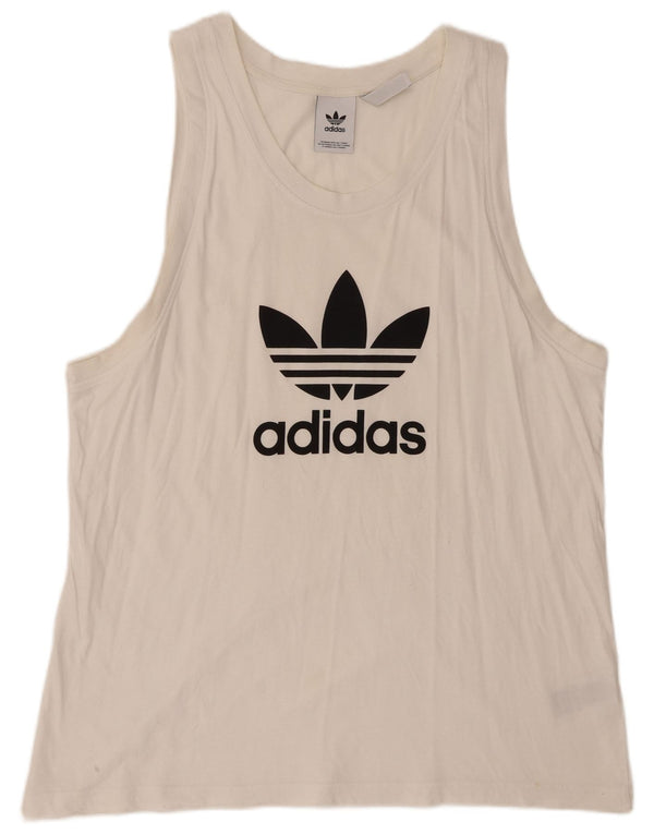 Adidas Mens Graphic Vest Top XL Белый Хлопок