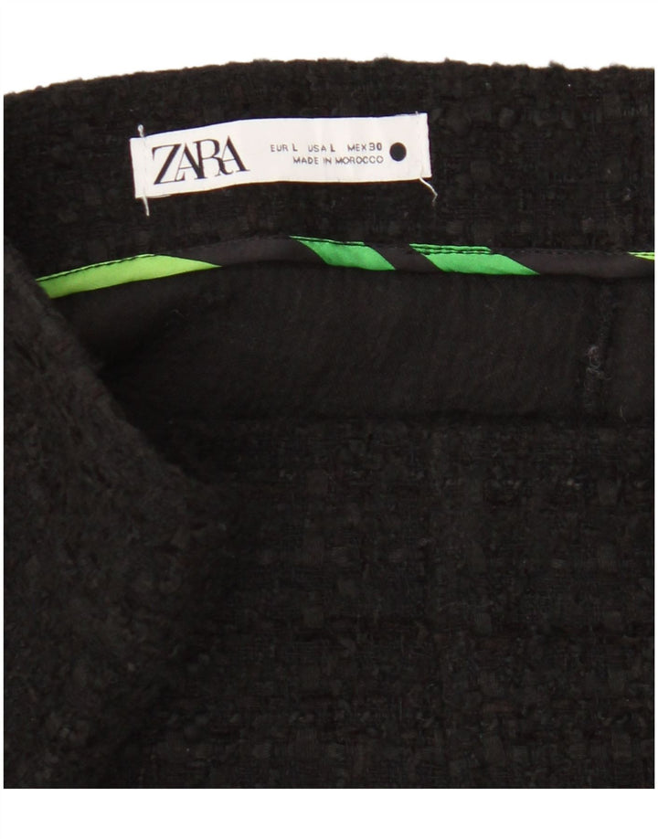 Женская мини-юбка Zara большая W30 черная