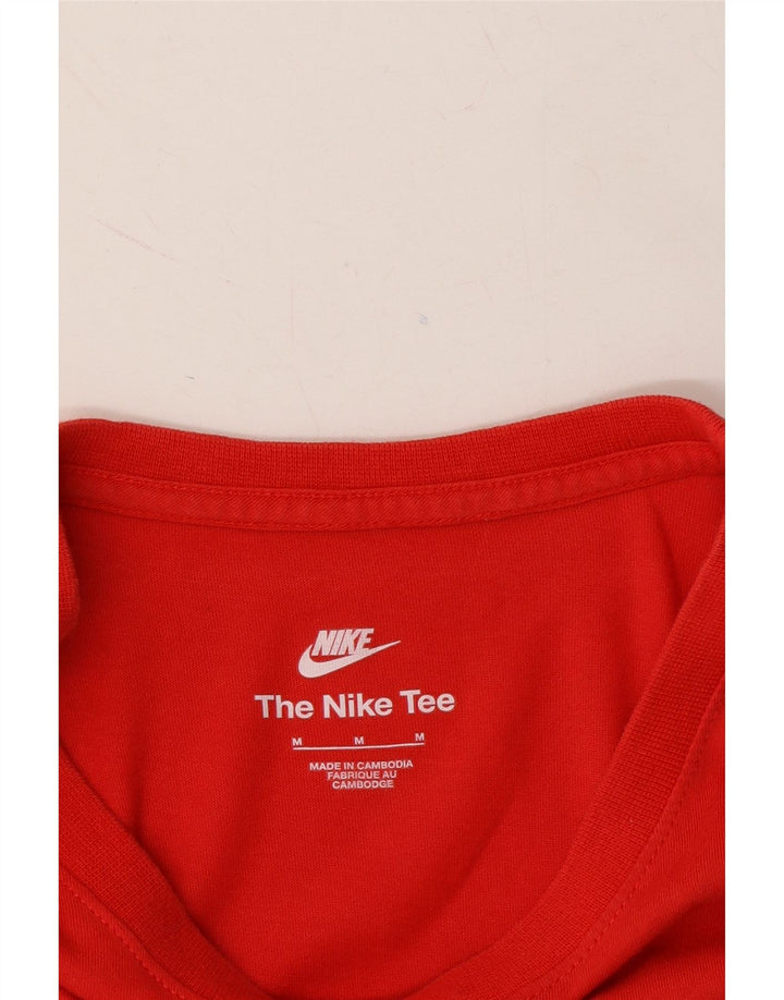 NIKE Mens T-Shirt Top Medium Red Cotton Vintage Nike and Second-Hand Nike from Messina Hembry 