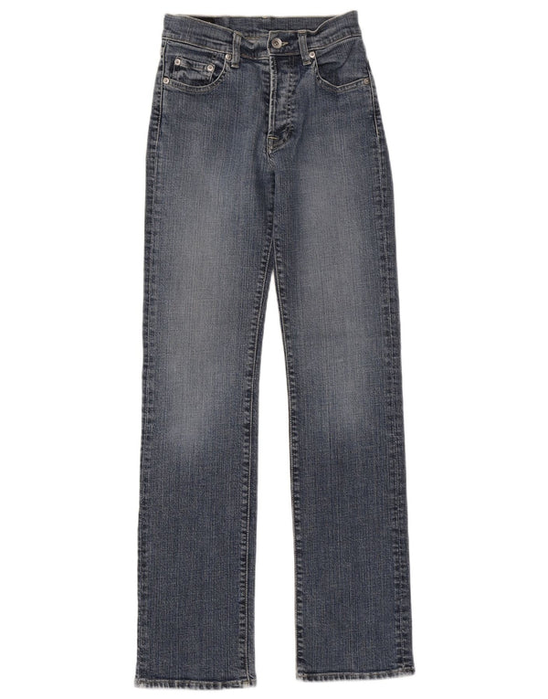 PEPE Jeans Женские прямые джинсы UK 8 Small W26 L31 Синий хлопок