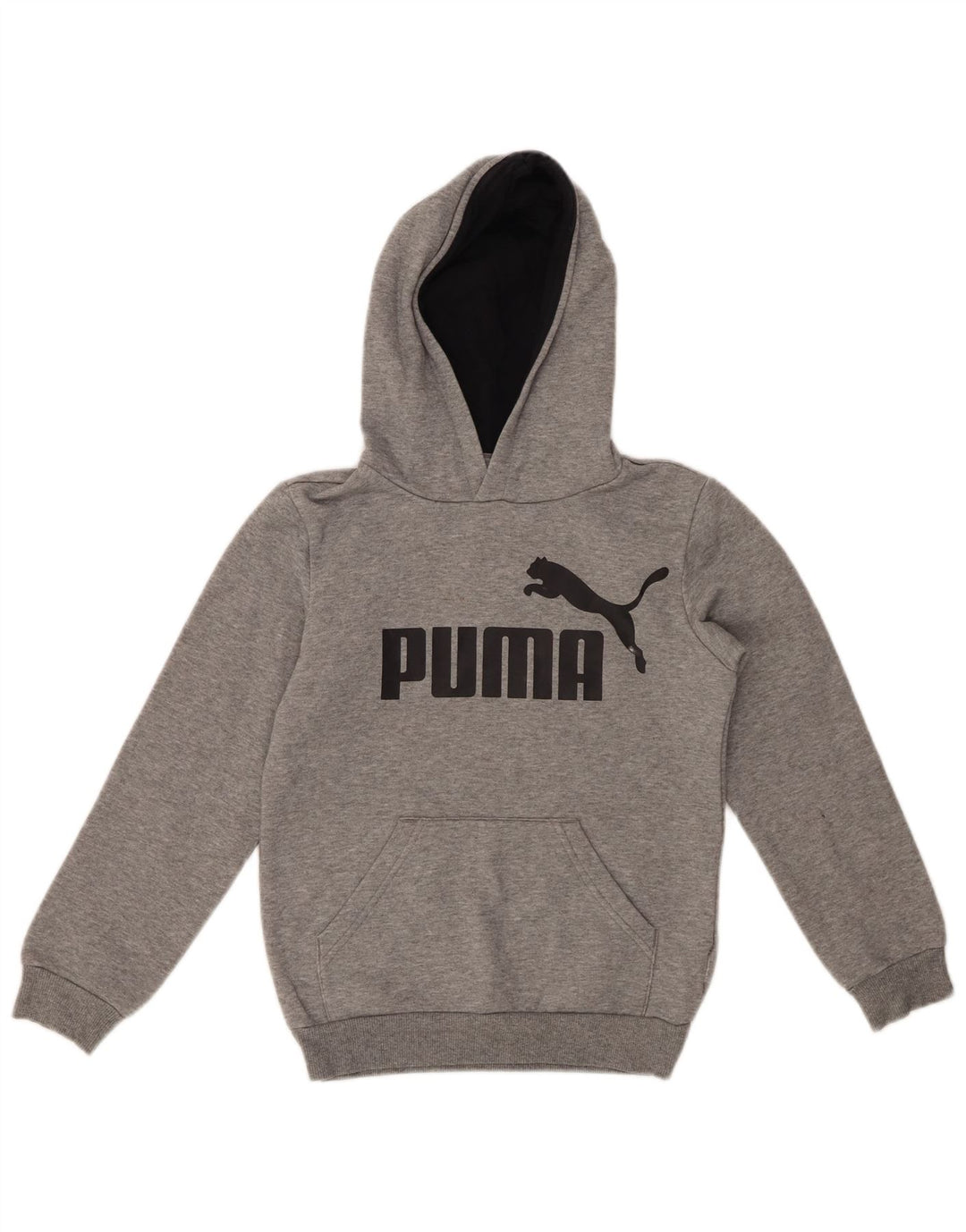 Толстовка с капюшоном PUMA для мальчиков 9-10 лет, серая