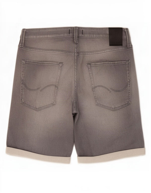 Мужские джинсовые шорты Jack & Jones Medium W34 Серые хлопковые